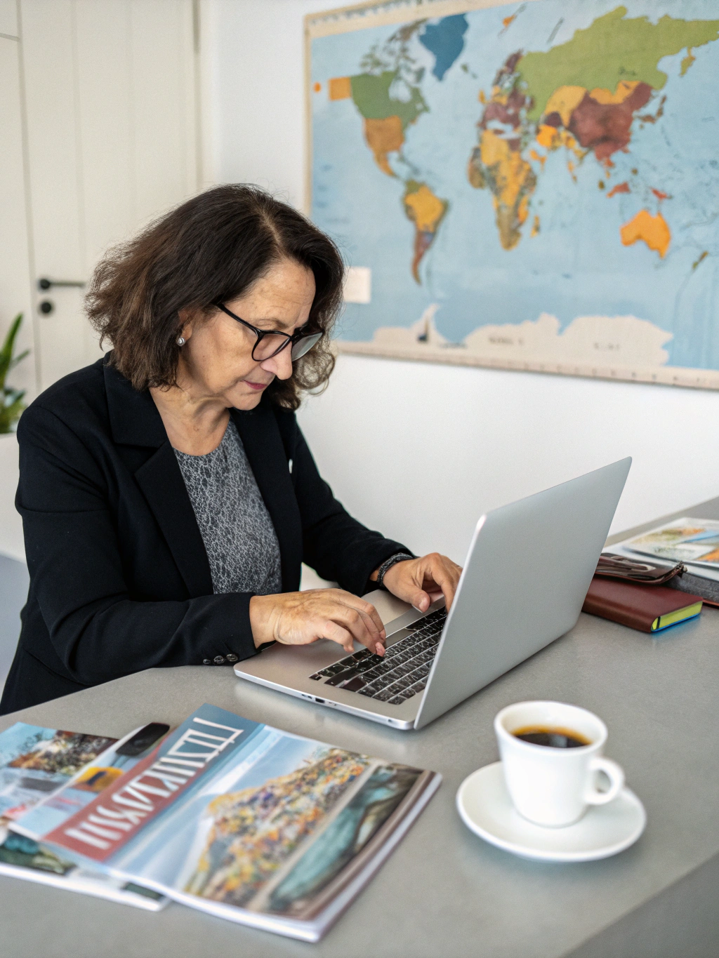 Breakaway Voyages travel consultants reviewing secure digital itineraries